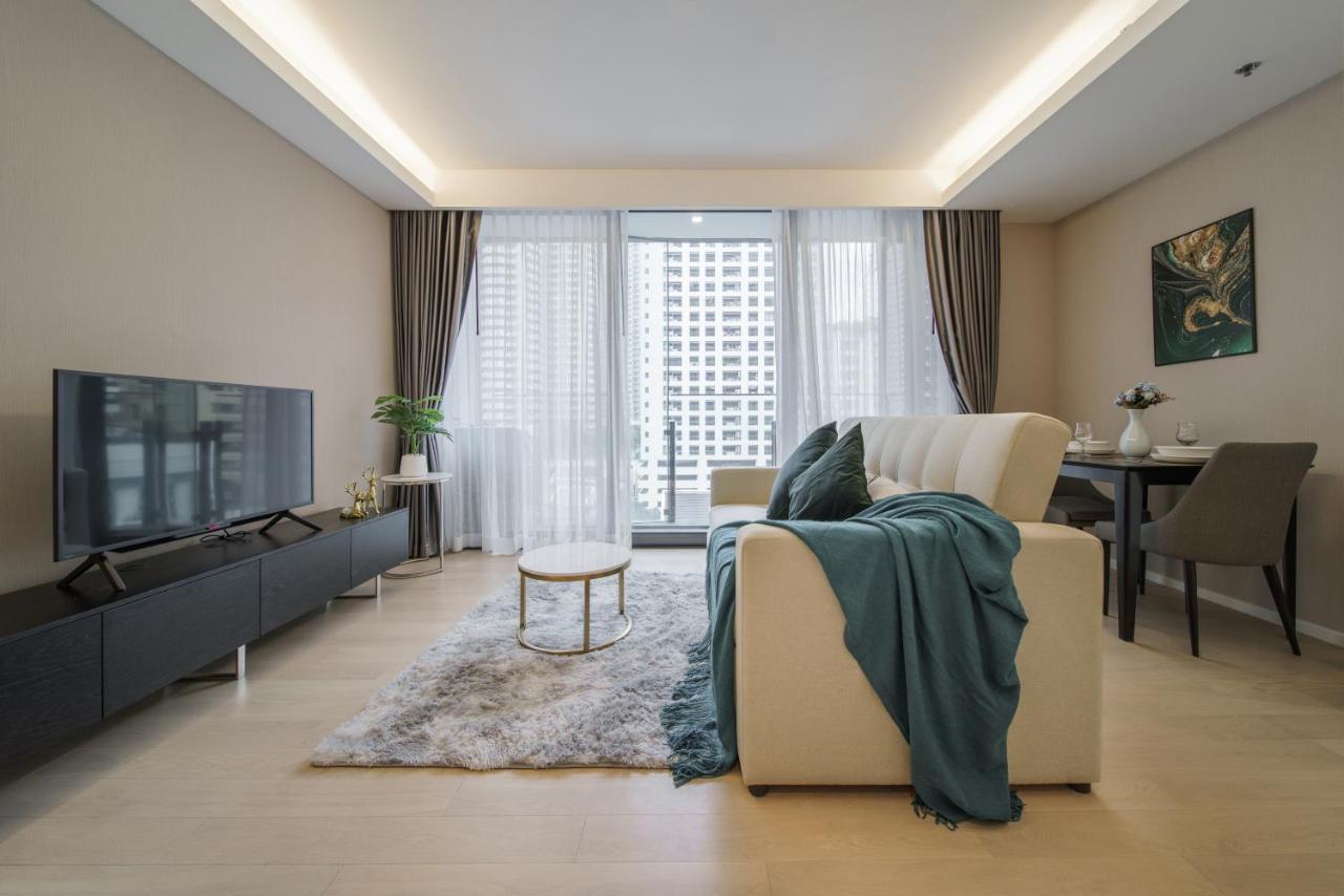 Sukhumvit 11#Luxury#Pool#Gym#Bts Nana&Mrt Sukhumvit#1Br#Max2Ppl Leilighet Bangkok Eksteriør bilde