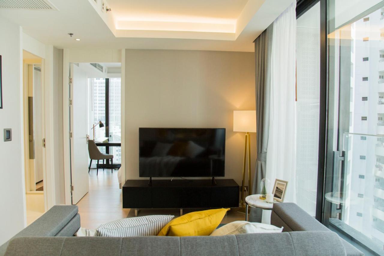Sukhumvit 11#Luxury#Pool#Gym#Bts Nana&Mrt Sukhumvit#1Br#Max2Ppl Leilighet Bangkok Eksteriør bilde