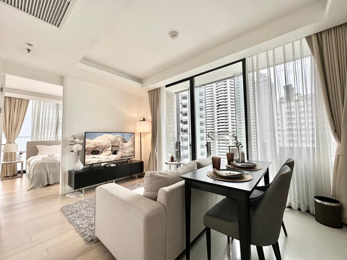 Sukhumvit 11#Luxury#Pool#Gym#Bts Nana&Mrt Sukhumvit#1Br#Max2Ppl Leilighet Bangkok Eksteriør bilde